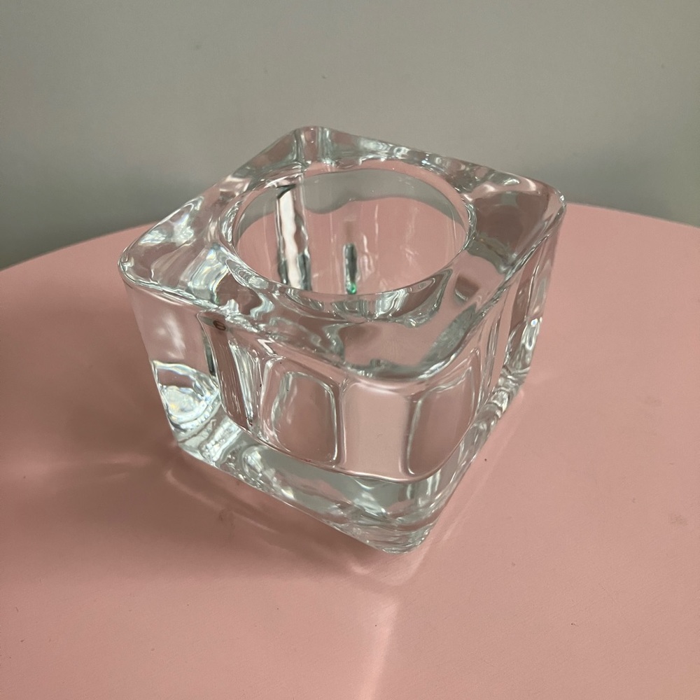 Libbey Cube Candle Holder - Picture 4 of 7